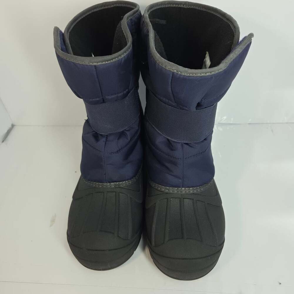 Cat & Jack Winter Boots Size 4 Navy Blue Snow Boots